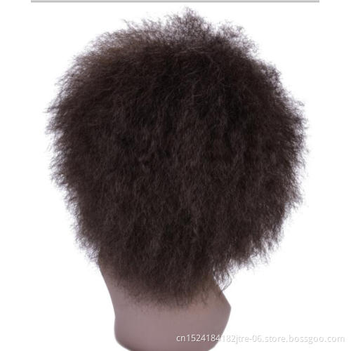 kaneka fiber high quality black afro short curly synthetic hair wig, afro kinki twist hiar styles wigs